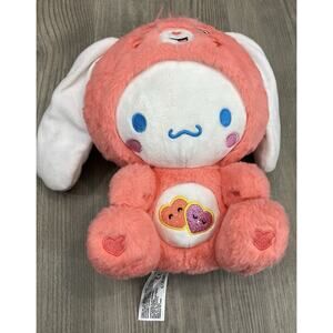 Hello Kitty X Care Bear Cinnamoroll Dressed As Love-a-Lot Bear Plush